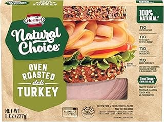 HORMEL NATURAL CHOICE Oven Roasted Deli Turkey, 8 Oz.