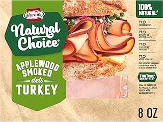 HORMEL NATURAL CHOICE Applewood Smoked Deli Turkey, 8 Oz.