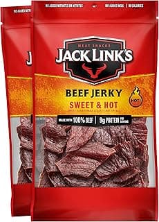 Sponsored Ad - Jack Link's Beef Jerky, Sweet & Hot, Large Jerky Bags - Flavorful Meat Snacks, Ready to Eat Protein Snacks,...