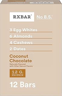 RXBAR Protein Bars, Protein Snack, Snack Bars, Coconut Chocolate, 22oz Box (12 Count)