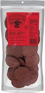 Old Trapper Double Eagle Beef Jerky, Hot & Spicy Flavor, 21 Ounce Package, Natural Wood Smoked Meat Snacks, 10 Grams of Pr...